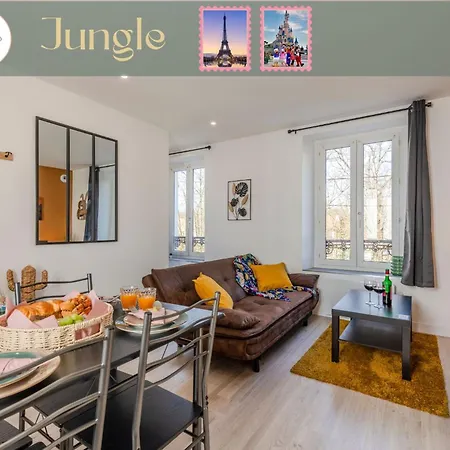 Jungle - Magnifique Avec Parking Prive - Paris-disney & Cdg A 25 Minutes Pomponne
